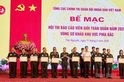 Thí sinh Tuyên Quang đoạt giải Ba tại Hội thi Báo cáo viên giỏi toàn quân khu vực phía Bắc