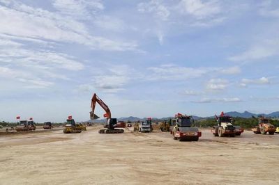 Gia Lai: Tăng tốc thi công đường cất hạ cánh số 2 Cảng hàng không Phù Cát
