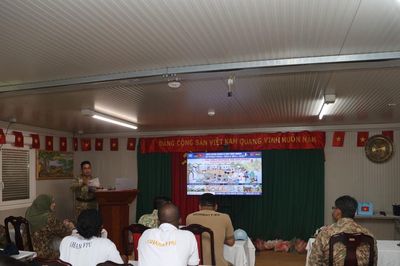 Bệnh viện dã chiến Việt Nam diễn tập ứng phó dịch bệnh tại Phái bộ UNMISS