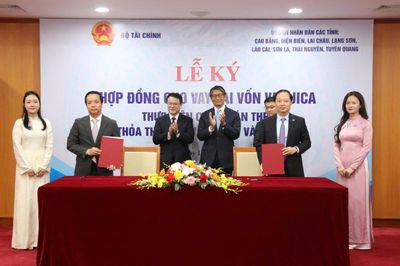 Ký kết hợp đồng cho vay lại nguồn vốn vay Cơ quan Hợp tác Quốc tế Nhật Bản để phát triển cơ sở hạ tầng thích ứng với biến đổi khí hậu