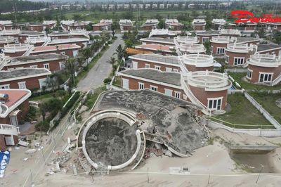 Hà Tĩnh: Giao công an giám định sự cố 23 căn biệt thự đổ sập sau bão