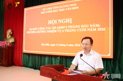 Ban CHQS đặc khu Vân Đồn sơ kết công tác quốc phòng, quân sự địa phương 6 tháng đầu năm 2026