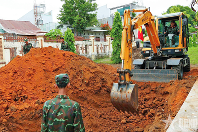 Quảng Ngãi: Tổ chức tìm kiếm, quy tập hài cốt liệt sĩ tại khu vực đường Trường Chinh theo 3 giai đoạn