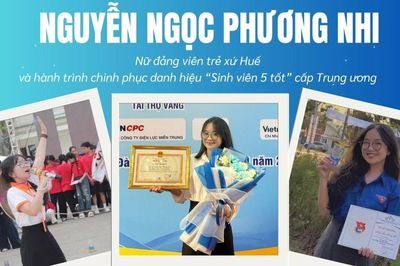 Nữ đảng viên trẻ xứ Huế và hành trình chinh phục danh hiệu 'Sinh viên 5 tốt' cấp Trung ương