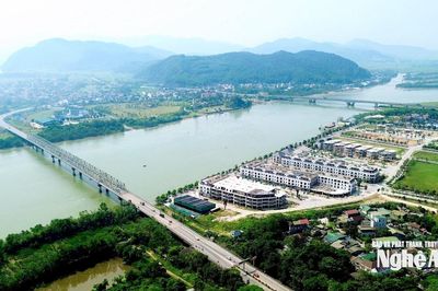 Quy mô dự kiến cầu Bến Thủy 3 nối phường Trường Vinh (Nghệ An) với xã Đan Hải (Hà Tĩnh)