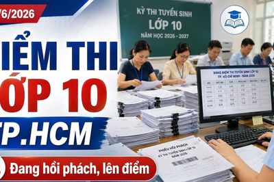 Điểm thi lớp 10 TP.HCM 2026: Hôm nay tiếp tục hồi phách, lên điểm