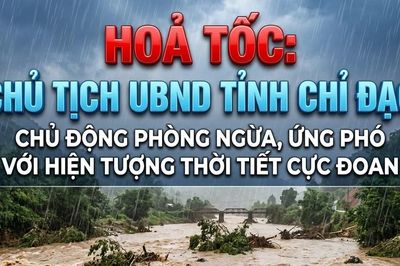 HỎA TỐC: Chủ tịch UBND tỉnh chỉ đạo chủ động phòng ngừa, ứng phó với hiện tượng thời tiết cực đoan từ ngày 14/6