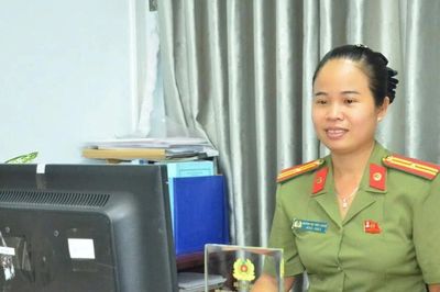 Nữ Thiếu tá Công an giàu nhiệt huyết ở vùng đất sen hồng