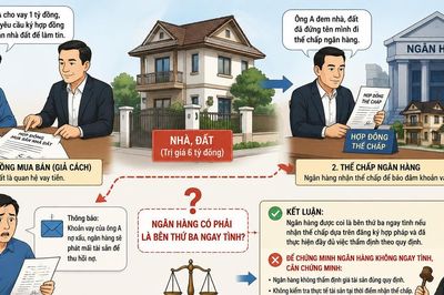 Nhà đất bị đem thế chấp sau giao dịch giả cách, ngân hàng có phải bên thứ ba ngay tình?