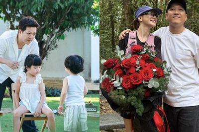 Khung cảnh đẹp như tranh của gia đình Trường Giang - Nhã Phương, nhưng em bé thứ 3 vẫn được giấu mặt