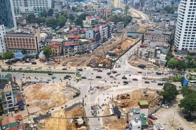 Hà Nội tổ chức lại giao thông nút giao Láng Hạ - Giảng Võ - La Thành, phục vụ thi công Vành đai 1