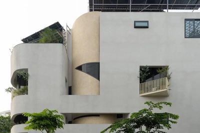 Ngôi nhà ấn tượng trong thế đất hình tam giác