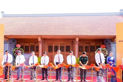 Nghệ An: Hoàn thành tôn tạo Di tích nhà thờ và mộ đồng chí Hồ Tùng Mậu