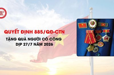 Các mức tặng quà người có công dịp 27/7 năm 2026
