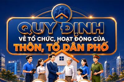 Quy định về tổ chức, hoạt động của thôn, tổ dân phố