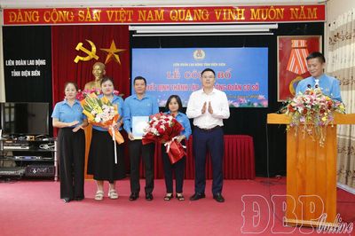 Liên đoàn Lao động tỉnh công bố quyết định thành lập 3 công đoàn cơ sở