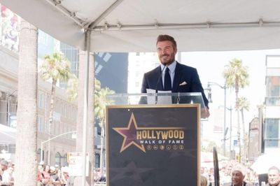Cựu danh thủ David Beckham nhận sao trên Đại lộ Danh vọng Hollywood