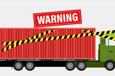 Những sai lầm phổ biến khi đi cạnh xe container gây nguy hiểm
