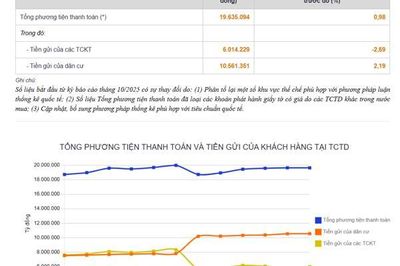 Tiền gửi dân cư thiết lập kỷ lục mới, vượt xa tiền gửi của tổ chức