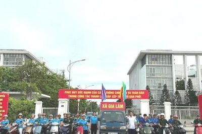 Gia Lâm ra quân tuyên truyền lưu động về sắp xếp thôn, tổ dân phố
