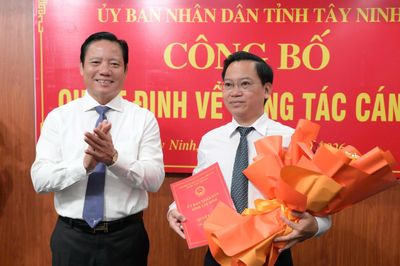 Tây Ninh điều động, bổ nhiệm cán bộ một số sở, ngành