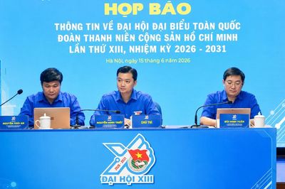 Đại hội Đoàn toàn quốc lần thứ XIII diễn ra vào ngày 24-25/6