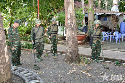 TP Hồ Chí Minh: Thăm dò, xác định vị trí chôn cất liệt sĩ tại Công viên Lê Thị Riêng