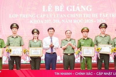 Bế giảng 2 lớp trung cấp lý luận chính trị năm học 2025 – 2026