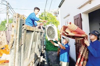Hơn 2 nghìn đoàn viên, thanh niên hỗ trợ người dân di dời tài sản phục vụ Dự án sân bay Gia Bình