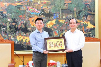 Chủ tịch UBND tỉnh Bắc Ninh Phạm Hoàng Sơn làm việc với Công ty Zhongji Co., ltd (Trung Quốc)