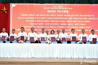 Thuế thành phố Đồng Nai phát động thi đua đặc biệt 500 ngày đêm