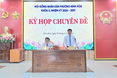 Phường Ninh Hòa thông qua Nghị quyết về việc thành lập, sắp xếp, tổ chức lại, đổi tên tổ dân phố