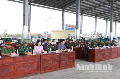 Đoàn công tác Quân khu 3 kiểm tra công tác chuẩn bị diễn tập phòng thủ dân sự ứng phó bão mạnh, siêu bão và tìm kiếm, cứu nạn tỉnh Ninh Bình năm 2026