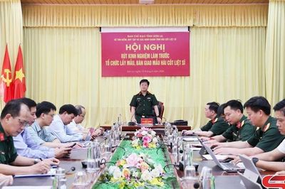 Rút kinh nghiệm làm trước tổ chức lấy mẫu, bàn giao mẫu hài cốt liệt sĩ