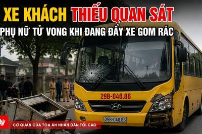 Lái xe khách thiếu quan sát, một phụ nữ tử vong khi đang đẩy xe gom rác
