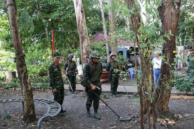 Dùng công nghệ hiện đại để tìm hài cốt liệt sĩ tại Công viên Lê Thị Riêng