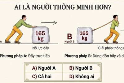 Bức ảnh di chuyển khối đá 165kg gây bão mạng: Đẩy hay kéo mới là thông minh?