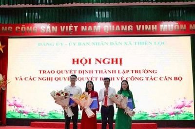 Thành lập trường Tiểu học Thiên Lộc và Trường THCS Thiên Lộc