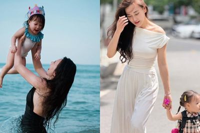 Khoe ảnh con gái 2 tuổi xinh xắn, Phương Oanh cảm thán: 'Làm nền cho nàng ta'