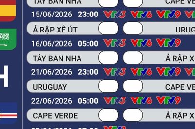 Lịch phát sóng trực tiếp bảng H - FIFA World Cup 2026 trên VTV