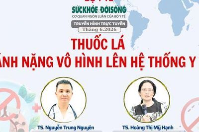 Truyền hình trực tuyến: 'Thuốc lá - Gánh nặng vô hình lên hệ thống y tế'.