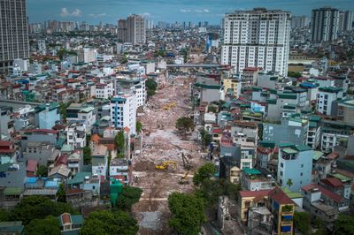 Toàn cảnh mặt bằng sạch Vành đai 2,5 đoạn Đầm Hồng - Trung Kính