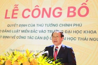 Sáp nhập Trường cao đẳng Luật miền bắc vào Trường đại học Khoa học Thái Nguyên