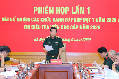 Thượng tướng Nguyễn Văn Gấu chủ trì họp Hội đồng Thi tuyển Điều tra viên Bộ Quốc phòng năm 2026
