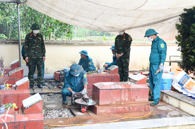 Thái Nguyên triển khai lấy mẫu hài cốt liệt sĩ
