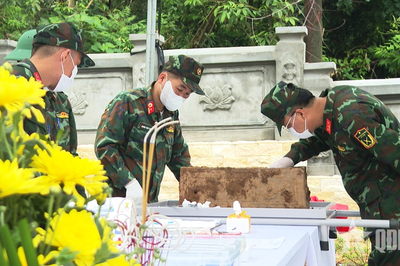 Tỉnh Phú Thọ triển khai lấy mẫu hài cốt liệt sĩ