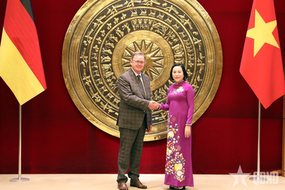 Phó chủ tịch Quốc hội Nguyễn Thị Thanh hội đàm với Phó chủ tịch Quốc hội Cộng hòa Liên bang Đức