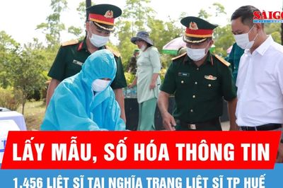 Lấy mẫu, số hóa thông tin 1.456 liệt sĩ tại Nghĩa trang Liệt sĩ TP Huế
