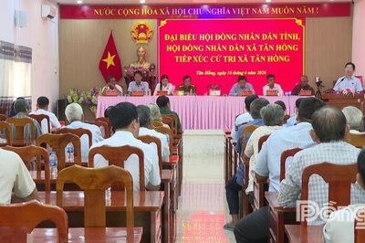 Đại biểu HĐND tỉnh Đồng Tháp tiếp xúc cử tri xã Tân Hồng
