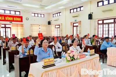 HĐND xã Vĩnh Bình: Thông qua 3 Nghị quyết quan trọng